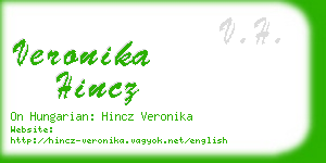 veronika hincz business card